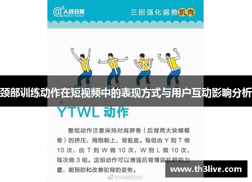 颈部训练动作在短视频中的表现方式与用户互动影响分析